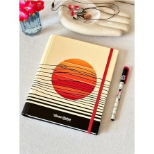 Gizli Spiralli Defter Sert Kapak 192 Sayfa 96 Yaprak 17X24 cm 90GR. Çizgili
