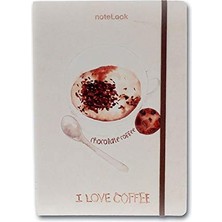 Scrikss I Love Coffee Notelook Çizgili Defter A6