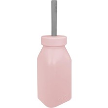 Şişe + Pipet - Pinky Pink/powder Grey
