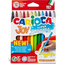 Joy Süper Yıkanabilir Keçeli Boya Kalemi 12'li