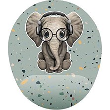 Minik Sevimli Fil Bilek Destekli Mouse Pad