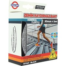 Boss Kaymaz ve Dayanikli Merdiven Kaydirmaz Bant, 50 mm x 5 M, Siyah