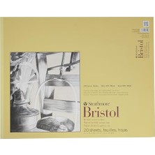 300 Serisi Bristol Pürüzsüz Ped, 19"X24" Bant Ciltli, 20 Yaprak