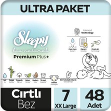 Sleepy 7 Beden Bio Natural Bebek Bezi Ultra Paket 48 Adet
