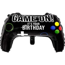 Parti Adresi Folyo Balon Oyun Konsolu Şekilli Doğum Günü Balonu