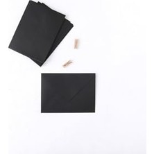 Siyah Standart Zarf, 13X18 cm 10 Adet 13 x 18