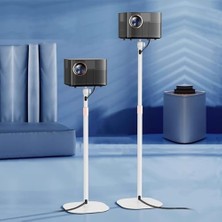 130 cm Ayarlanabilir Projektör Standı – Gimbal Tip, Metal Gövde, 5 kg Taşıma Kapasiteli, Kablo Geçişli Teleskopik Tripod, 60-130 cm Yükseklik, 20×34 cm Tabanlı | TY07