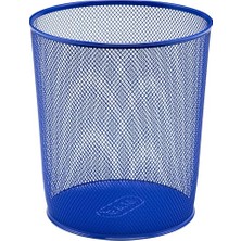 854 10 Lt Metal Tam Perforeli Lacivert Çöp Kovası