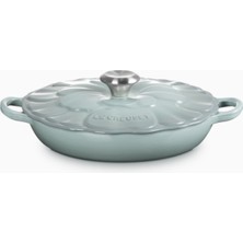 Le Creuset Çiçek Kapaklı Emaye Dökme Demir Gurme Tencere, 26CM