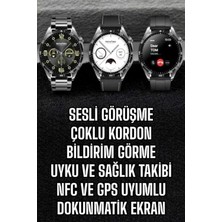 MiraLive Akıllı Saat Titreşimli Amoled Ekran Uyku ve Sağlık Takibi Sesli Görüşme