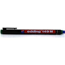 Edding 149 M Silgili Permanent Kalem - Asetat Kalemi - Yeşil - 10 Kalem - Yuvarlak Uç 1 mm