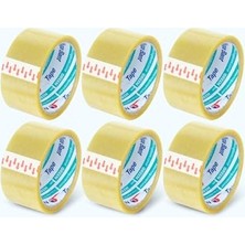 45 mm x 40 mt Şeffaf Koli Bandı Akrilik 6 Adet