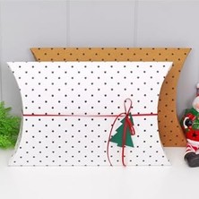 Yıldız Desenli Hediye Kutusu Beyaz - Küçük (5 Adet)