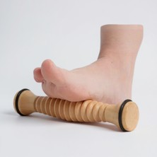 Wellasya Ahşap Ayak Masaj Aleti Roller – Doğal Refleksoloji Taban Masajı, Rahatlatıcı Masaj Rulosu