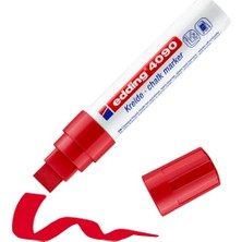 Edding 4090 Tebeşir Kalemi - Kırmızı - 1 Tebeşir Kalemi - 4-15 mm Kesik Ucu