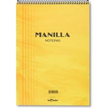 Lé Color 41300/1 Manila Notepad Yumuşak Kapak, 1.hamur Kağıt Spiralli, Sarı