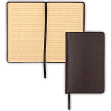 Vintage Ciltli Defter, 200 Çizgili Defter Sayfaları, Kahverengi, 13,25 x 20,25 cm