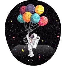 Astronot Uzay ve Gezegenler Bilek Destekli Mouse Pad