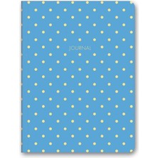 Le Color Puantiyeli Mini Defter Çizgili Mavi 14X20 cm