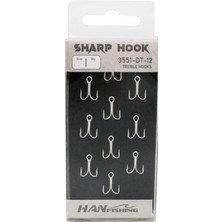 Han Fishing Hanfish Sharp Hook 3551 10 Adet Üçlü Iğne