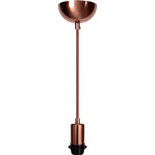 Conana Dekoratif Sarkıt Avize Başlığı Takılabilir E27 Duy 70CM Metal Kumaş Örgü Kablo Bakır B08