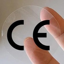 Şeffaf Ce Etiketi - 25MM Çapında (1000 Adet)