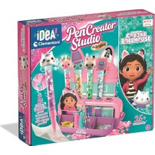 Clementoni |gabby ve Sihirli Çocuk Evi 6+ | Kişiselleştirme Kalem Seti | 25 Aksesuar | Yaratıcı Hobiler| Fonksiyonel Kalemler | Manuel Aktivite |pencreator Studio