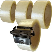 4 Adet 45X100 Koli Bandı ve Bant Kesici Seti Taşınma Paketleme Kiti