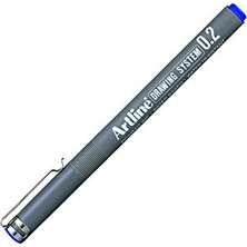 Artline Drawing System 0.2 Çizim Kalemi Uç:0,2 Mm, Mavi