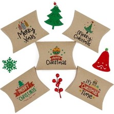 Repro Design 11X15 Yılbaşı Temalı Yastık Model Hediye Kutusu (5'li Set) - Model-2