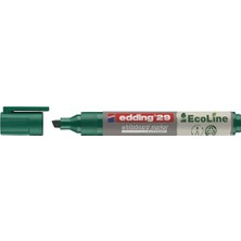 Edding 29 Ecoline Beyaz Yazı Tahtası Kalemi, Yeşil, 1 Kalem, Kesik Uç, Yeniden Doldurulabilir