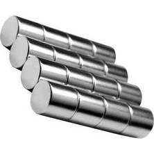 Neodyum Mıknatıs Silindir Yuvarlak D10X10 mm - 10 Adet - Güçlü Neodyum