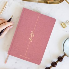 2026 A5 Keten Haftalık Ajanda – 12 Aylık Pembe