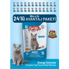 Cat food energy Somonlu Yetişkin Yaş Kedi Maması 85 G - 24 Adet