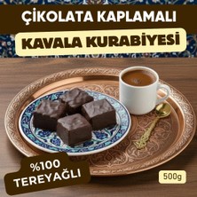 Arslanzade Çikolata Kaplamalı %100 Tereyağlı Kare Kesim Kavala Kurabiyesi 500G