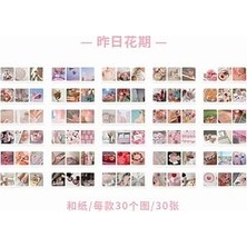 Yesterday Flowering Temalı 30 Sayfa Sticker Seti • Bullet Journal