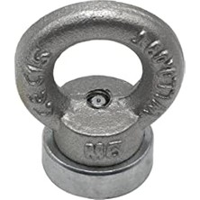 Çok Güçlü Deniz Mıknatısı - Fishing Magnet - Neodyum Daimi Çelik Mıknatıs - Halkalı Pot Mıknatıs - Nikel Kaplı - Paslanmaz - Kararma Yapmaz - Tuzlu Suya Dayanıklı (Ø25 mm (15 Kg))
