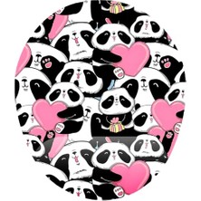 Panda Desenli Bilek Destekli Mouse Pad