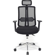 // Comfort Black Krom Yönetici Koltuğu Ofis Çalışma Koltuğu