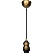 Conana Dekoratif Sarkıt Avize Başlığı Takılabilir E27 Duy 70CM Metal Pvc Kablo Eskitme B03