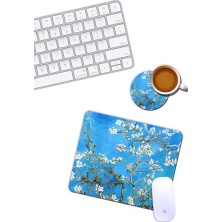 Van Gogh Badem Ağacı Mouse Pad ve Bardak Altlığı Set
