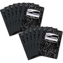 Black Marble Kompozisyonu Kitap, Wide Rule, 9 – 3/4 x 7 – 1/2, 100 Sheets