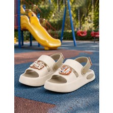 Wordex Twg 4505 Süs Detaylı Çocuk Park Bahçe Plaj Sahil Yazlık Sandalet Terlik