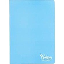 Colors A4 80 Yaprak Çizgili Defter, Mavi