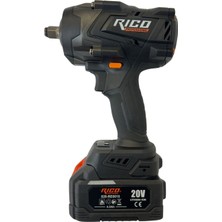 Rico 028-RE0010 1/2 Kömürsüz Çift Akülü Darbeli Somun Sıkma 850 Nm