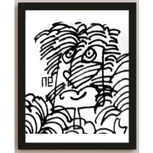 Karikatural Nezih Danyal Tipler Kişiye Özel Sertifikalı Sınırlı Fine Art Karikatür Baskı NTP00194