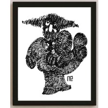 Karikatural Nezih Danyal Tipler Kişiye Özel Sertifikalı Sınırlı Fine Art Karikatür Baskı NTP00219