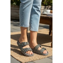 Pienn Yazın Parlayan Yıldızı: Kristal Boncuk Işlemeli Anatomik Tabanlı Kadın Terlik