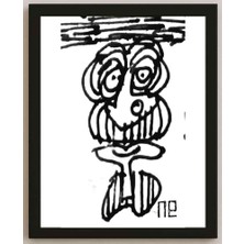 Karikatural Nezih Danyal Tipler Kişiye Özel Sertifikalı Sınırlı Fine Art Karikatür Baskı NTP00214