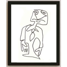Karikatural Nezih Danyal Tipler Kişiye Özel Sertifikalı Sınırlı Fine Art Karikatür Baskı NTP00162